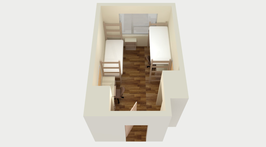 Double room rendering