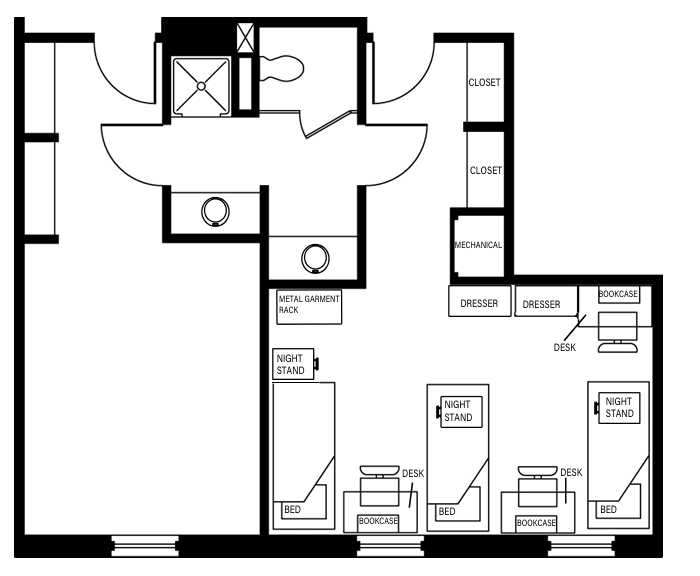 Respect Hall floor plan