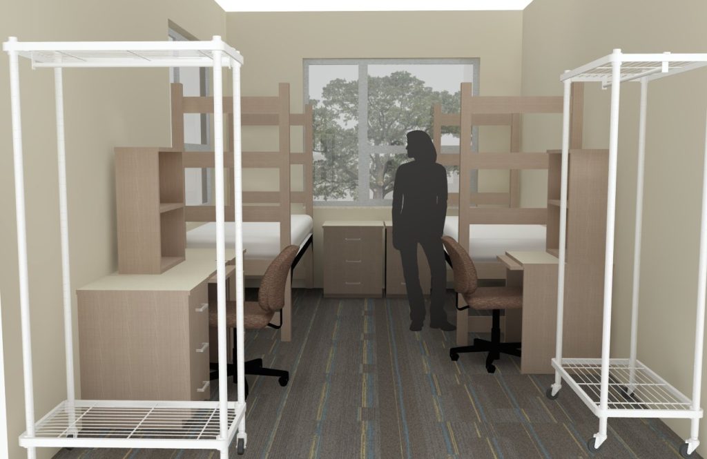 bluford study to converted double room