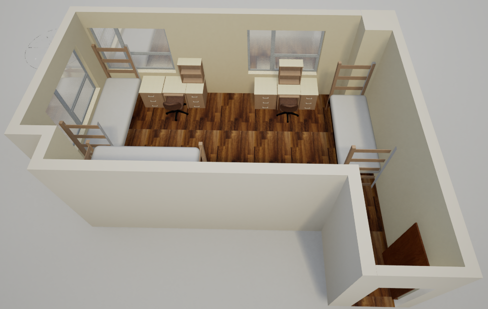 Brooks converted room rendering.