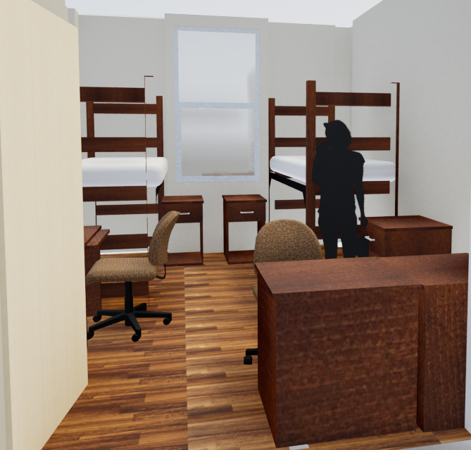 Gillett converted room render.