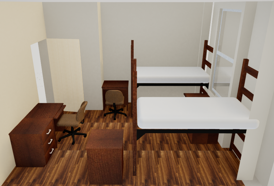 Gillett converted room render.
