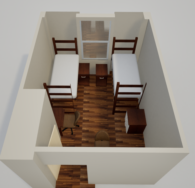 Gillett converted room render.