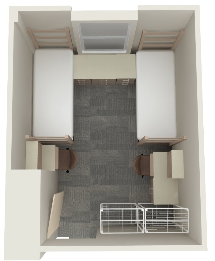 gillett study to double room