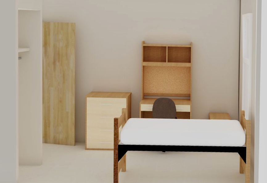 Discovery hall single suite render