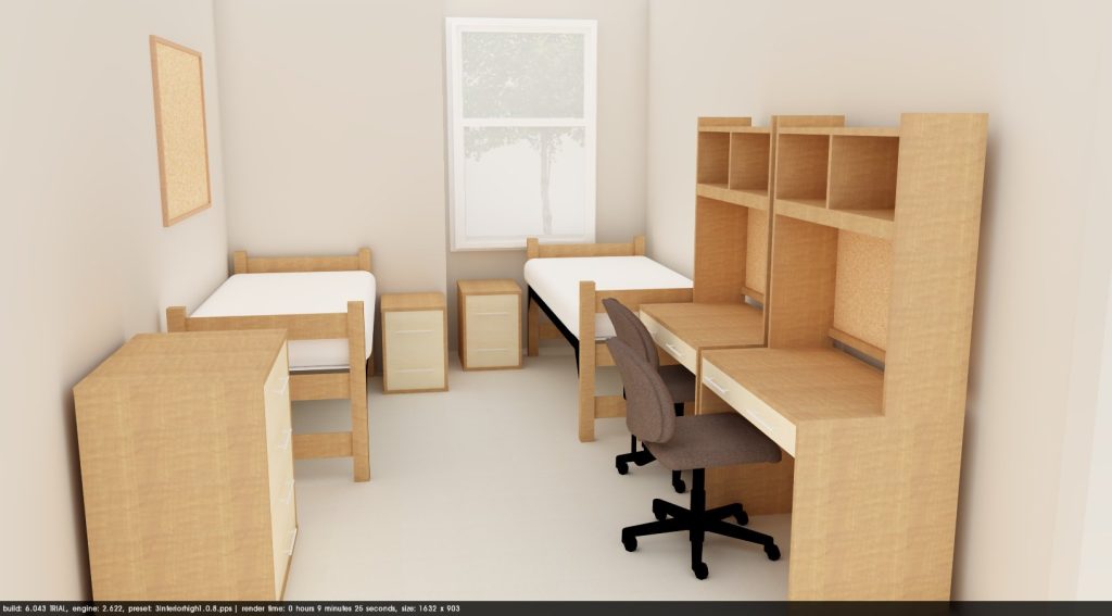 Discovery double room render