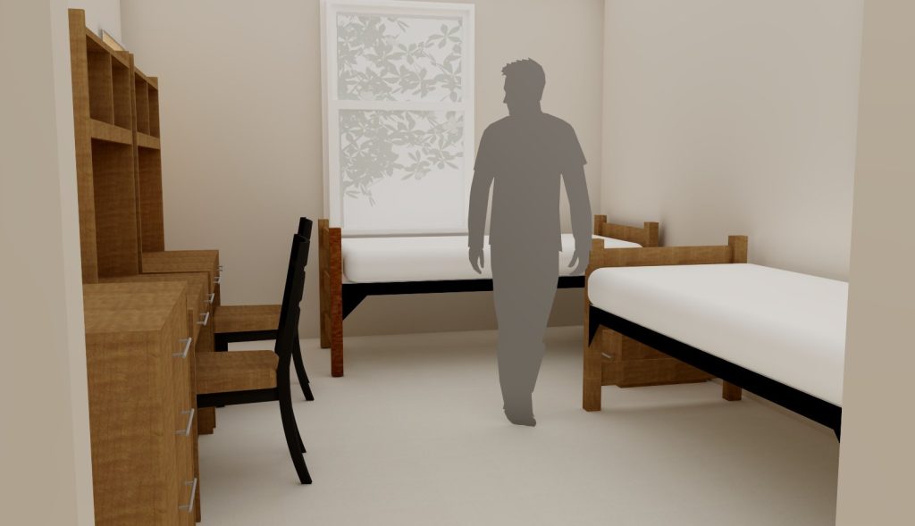 Render of a double suite.