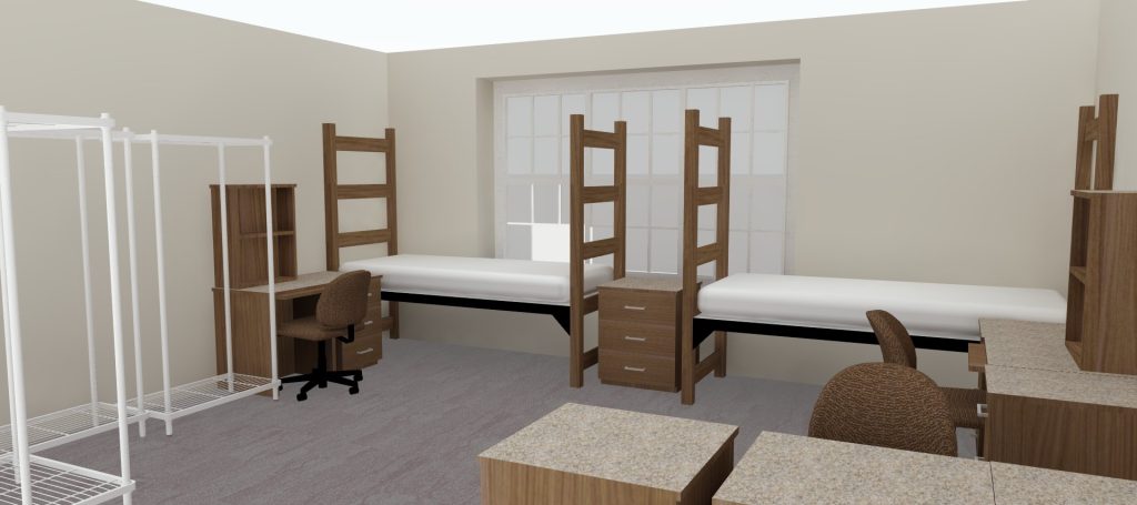 Render of triple room